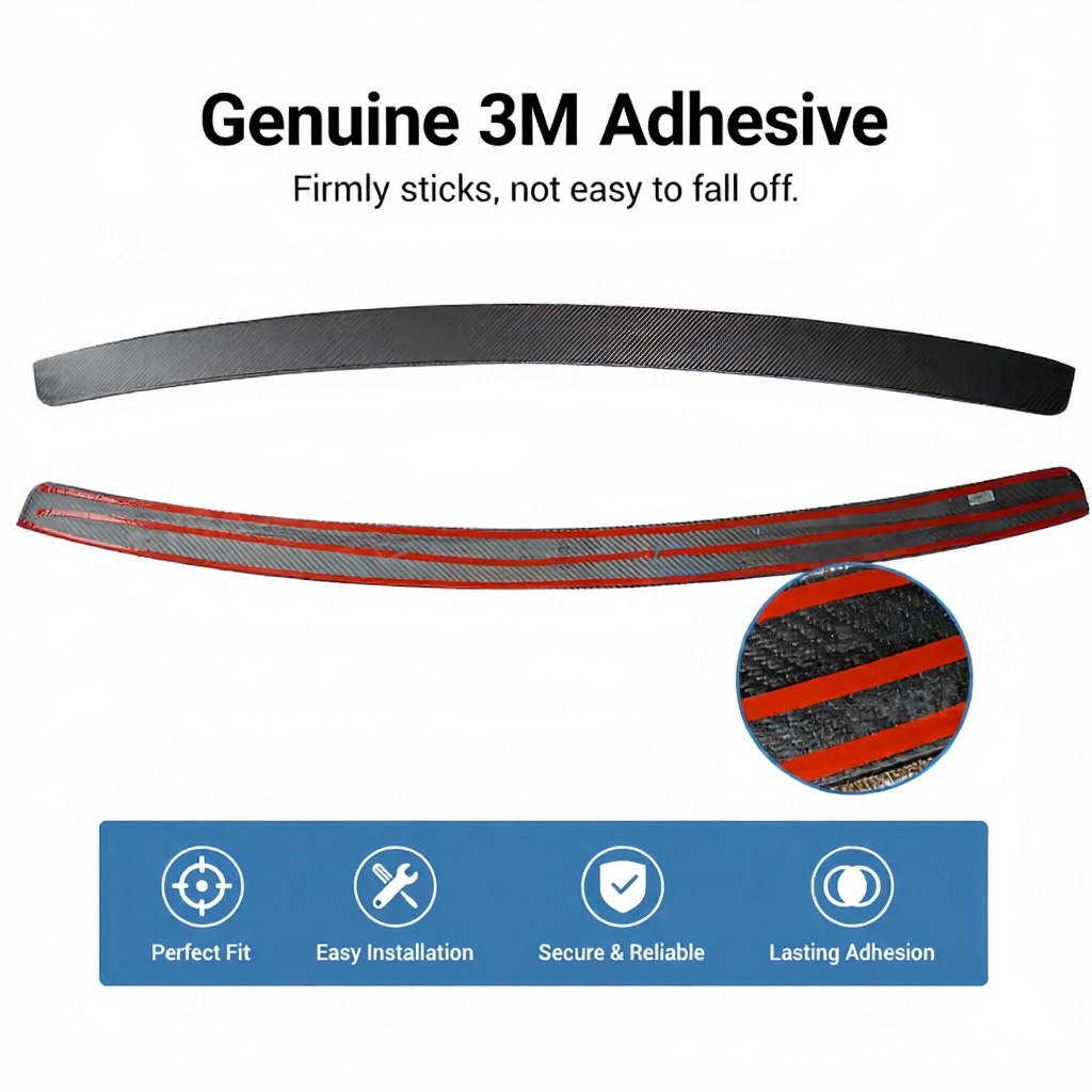 Real Carbon Fiber Tailgate Trim Strip for 2025+Tesla Model Y Juniper
