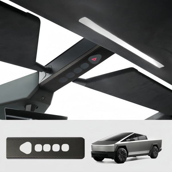 Real Carbon Fiber Tesla Cybertruck Shift Button Console Cover