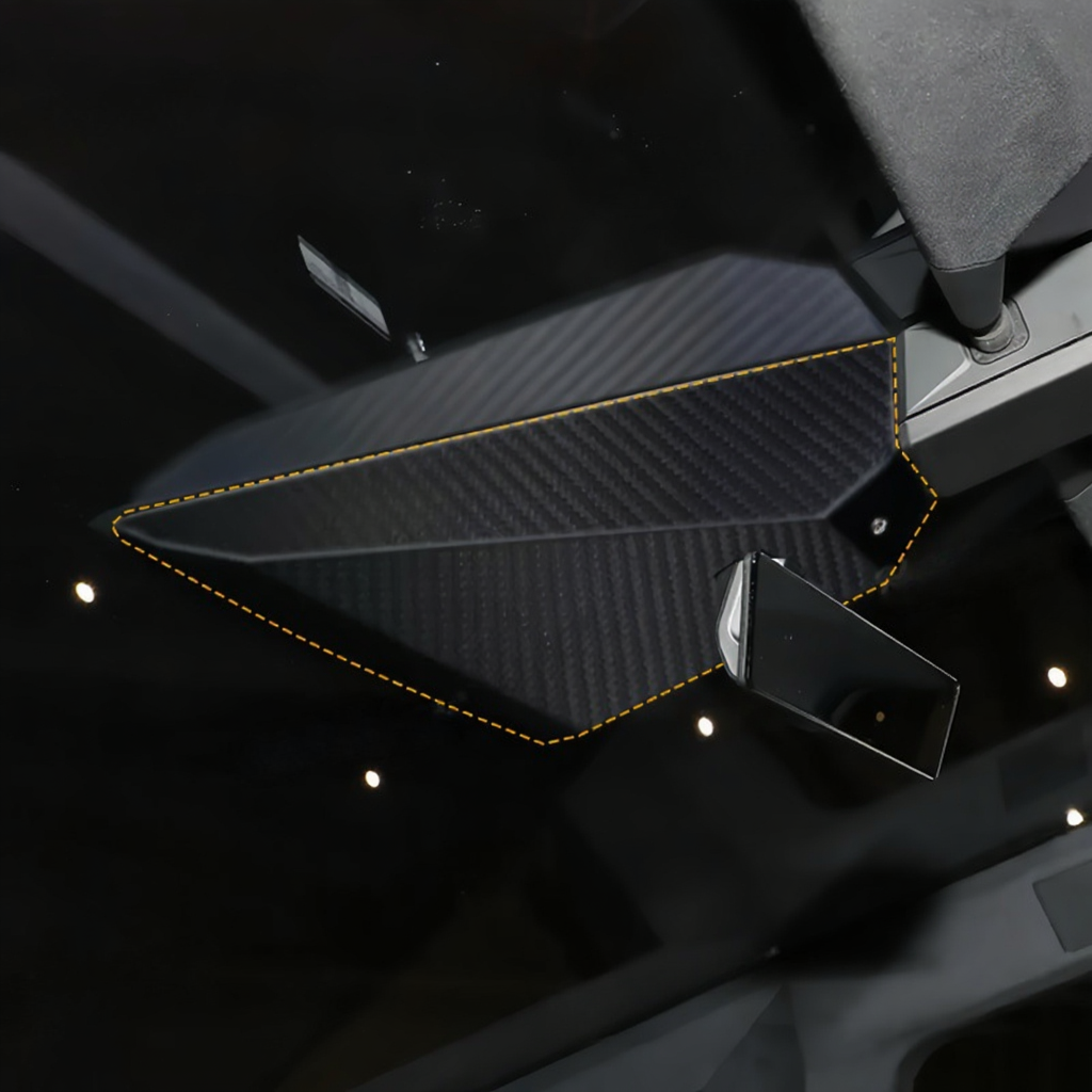 Real Carbon Fiber Warning Light Cover for Tesla Cybertruck