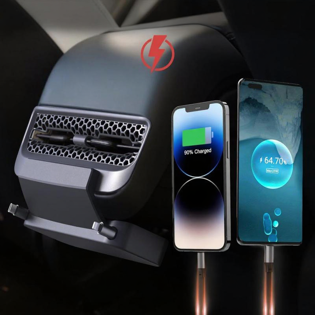 Rear Air Vent Two-in-One Dock Station for Tesla Model 3/Y (2021-2024)