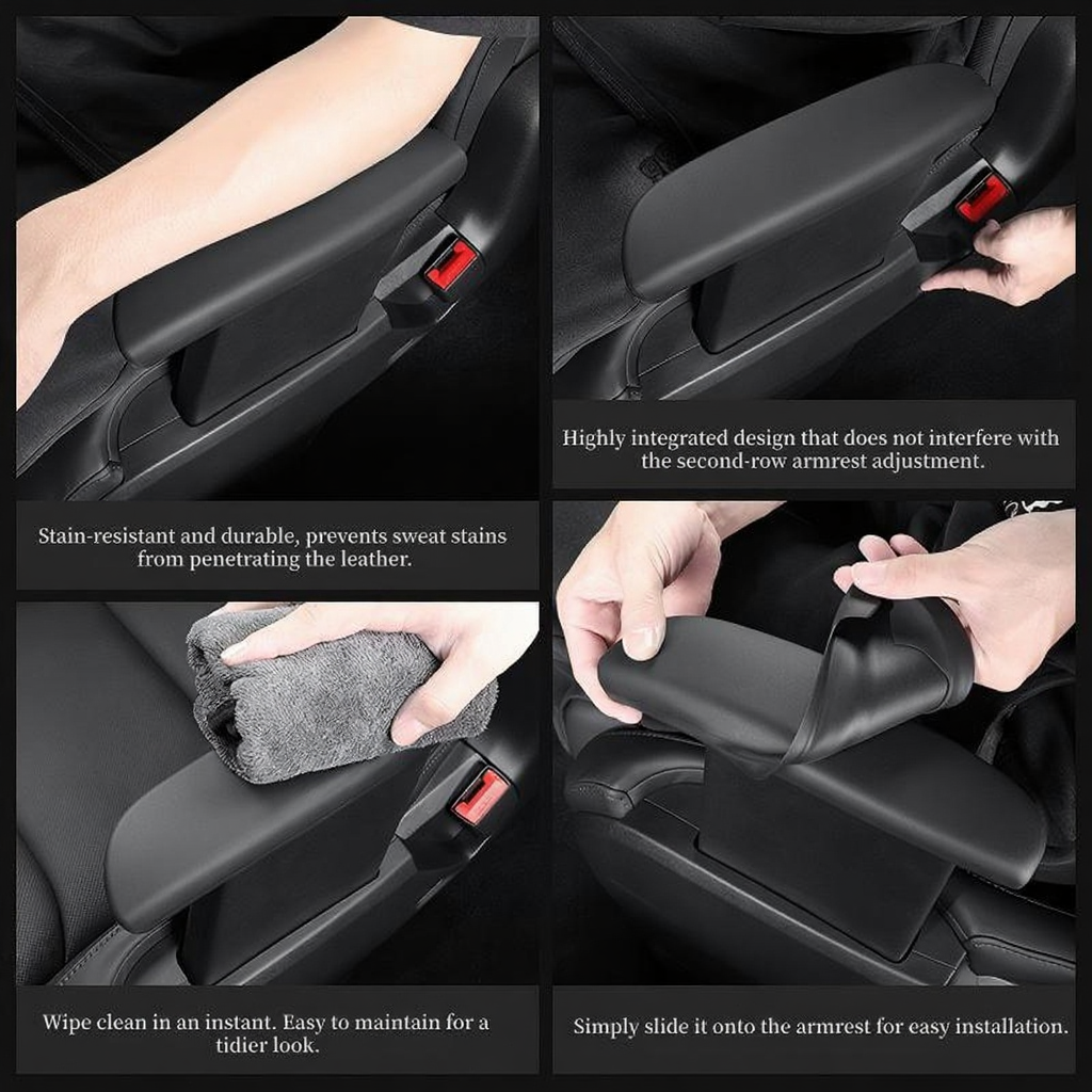 Rear Seat Armrest Silicone Protection Cover for Tesla Model Y Juniper 2025+