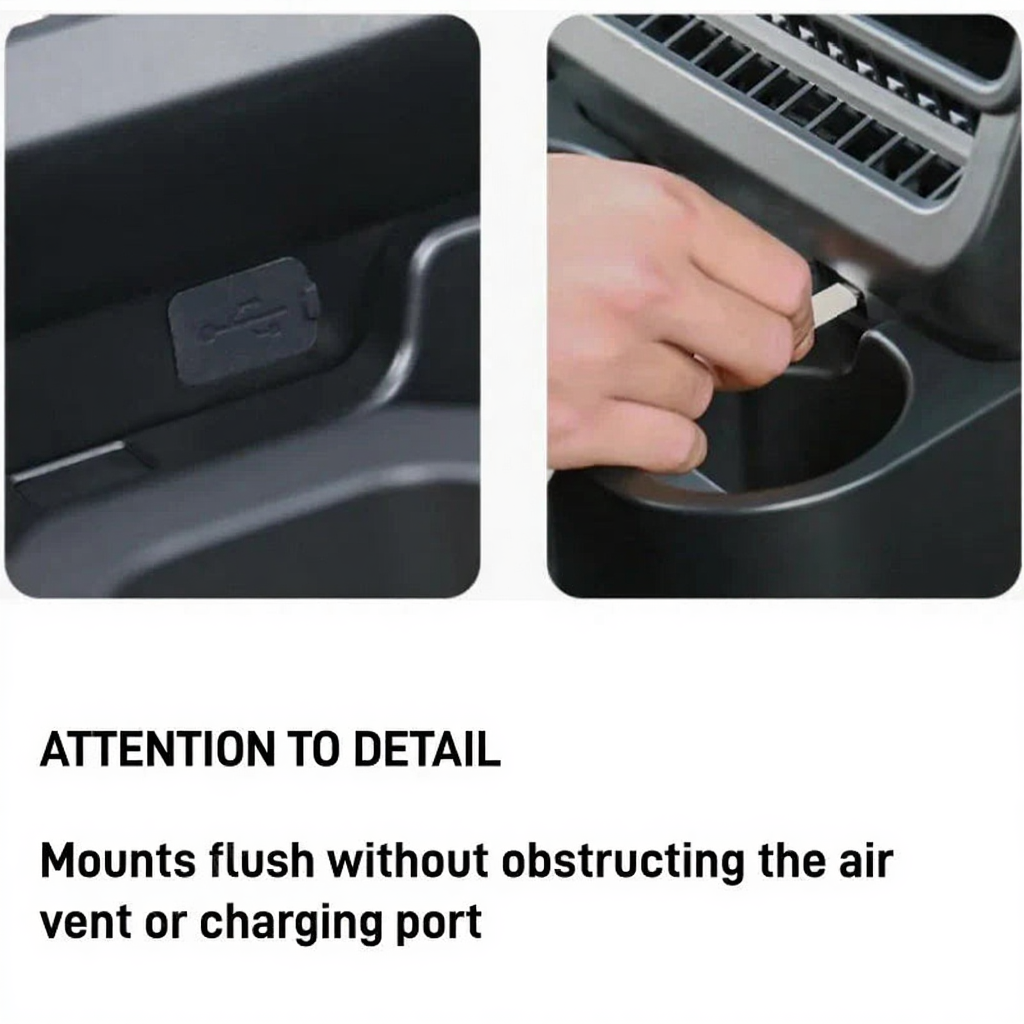 Rear Seat Cup Holder for Tesla Model Y Juniper / Model 3 Highland