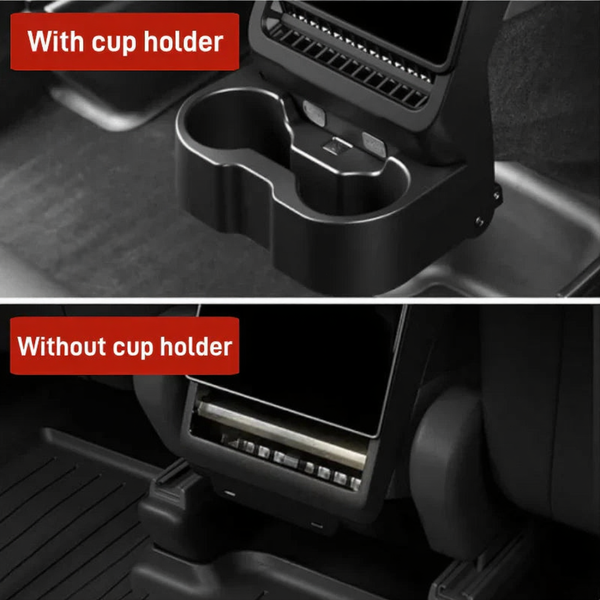 Rear Seat Cup Holder for Tesla Model Y Juniper / Model 3 Highland