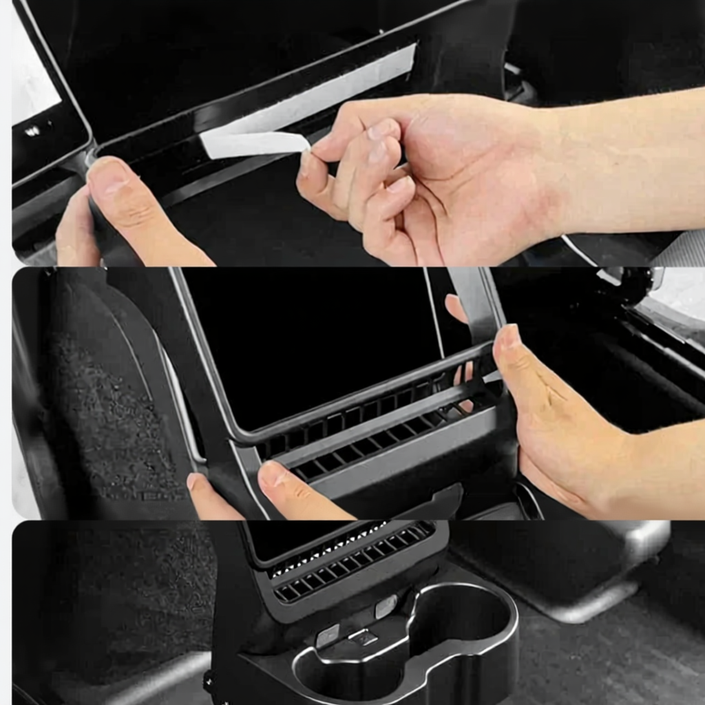 Rear Seat Cup Holder for Tesla Model Y Juniper / Model 3 Highland