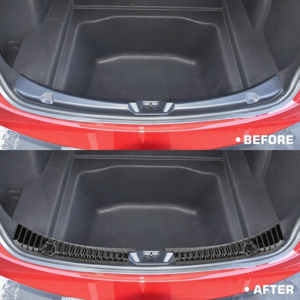 Rear Trunk Sill Plate Protector for Tesla Model 3/Model Y Juniper