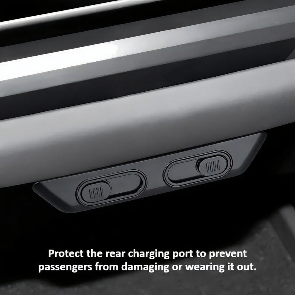 Rear USB Port Dust Cover for Tesla Model 3 Highland/Model Y Juniper