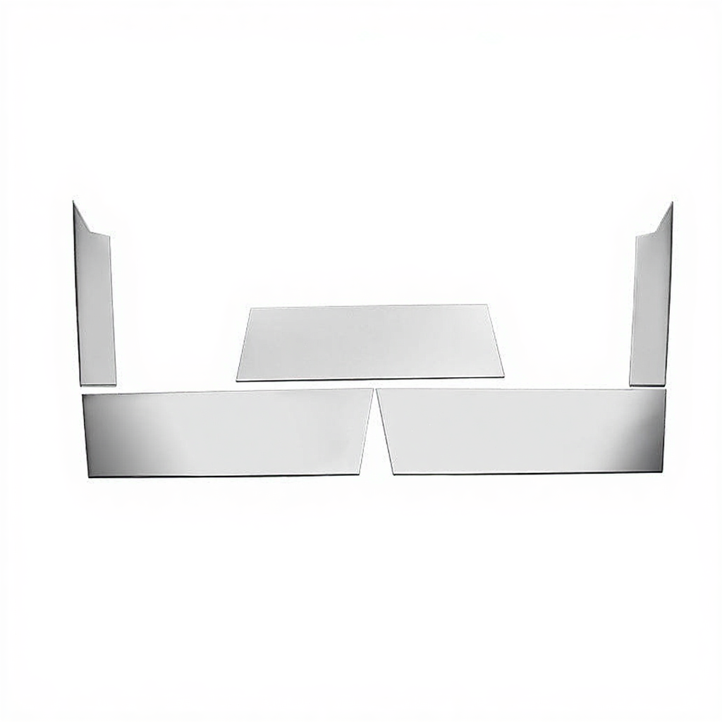 Rear bumper guard in stainless steel for the Tesla Cybertruck
