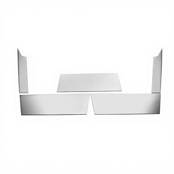 Rear bumper guard in stainless steel for the Tesla Cybertruck