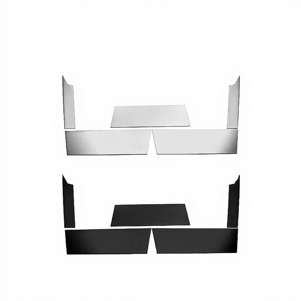 Rear bumper guard in stainless steel for the Tesla Cybertruck