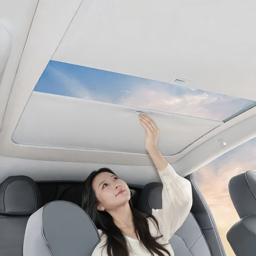 Retractable Sunroof Sunshade for Tesla Model Y Juniper