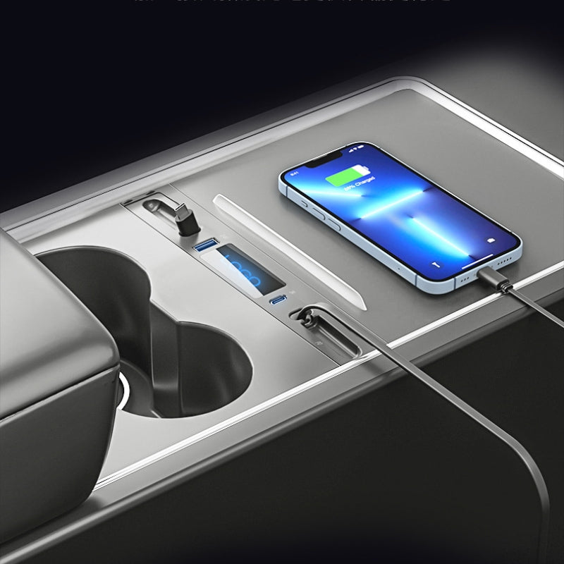 Retractable USB Hub for Tesla Model 3/Y Main image