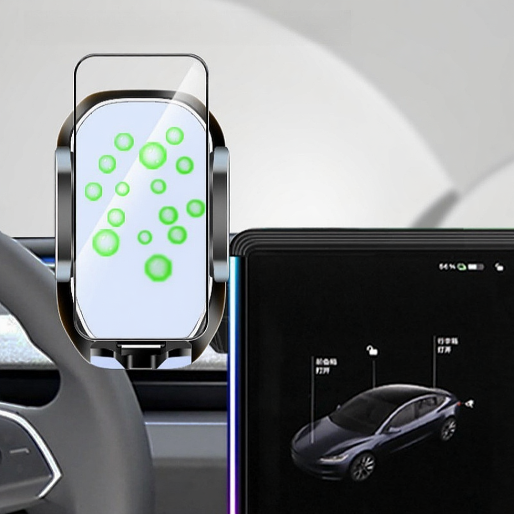 Screen Ambient Light Wireless Phone Charger for Tesla Model 3 Highland & Model Y Juniper