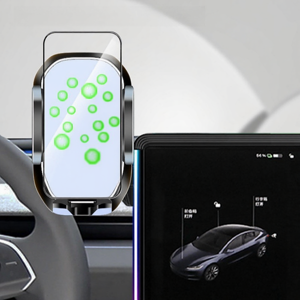 Screen Ambient Light Wireless Phone Charger for Tesla Model 3 Highland & Model Y Juniper