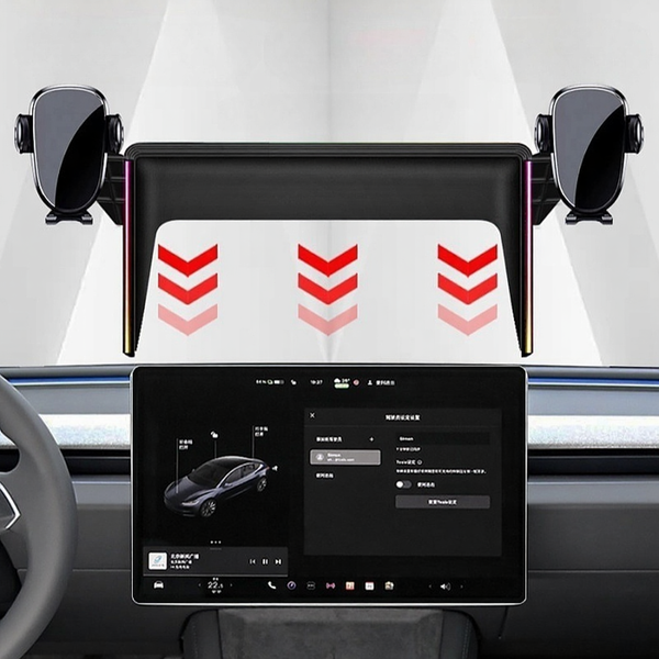 Screen Ambient Light Wireless Phone Charger for Tesla Model 3 Highland & Model Y Juniper