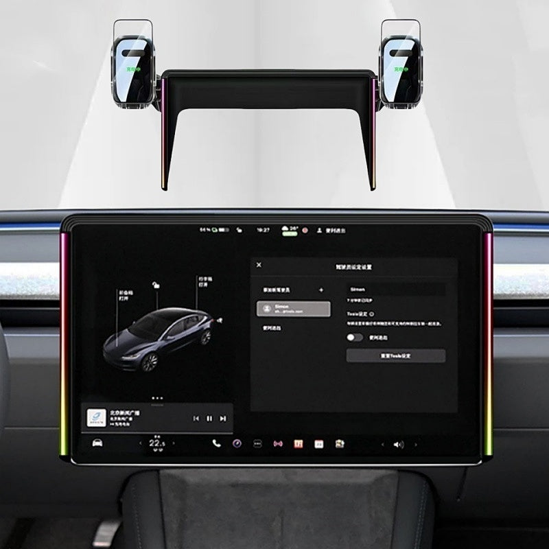 Screen Ambient Light Wireless Phone Charger for Tesla Model 3 Highland & Model Y Juniper Main image