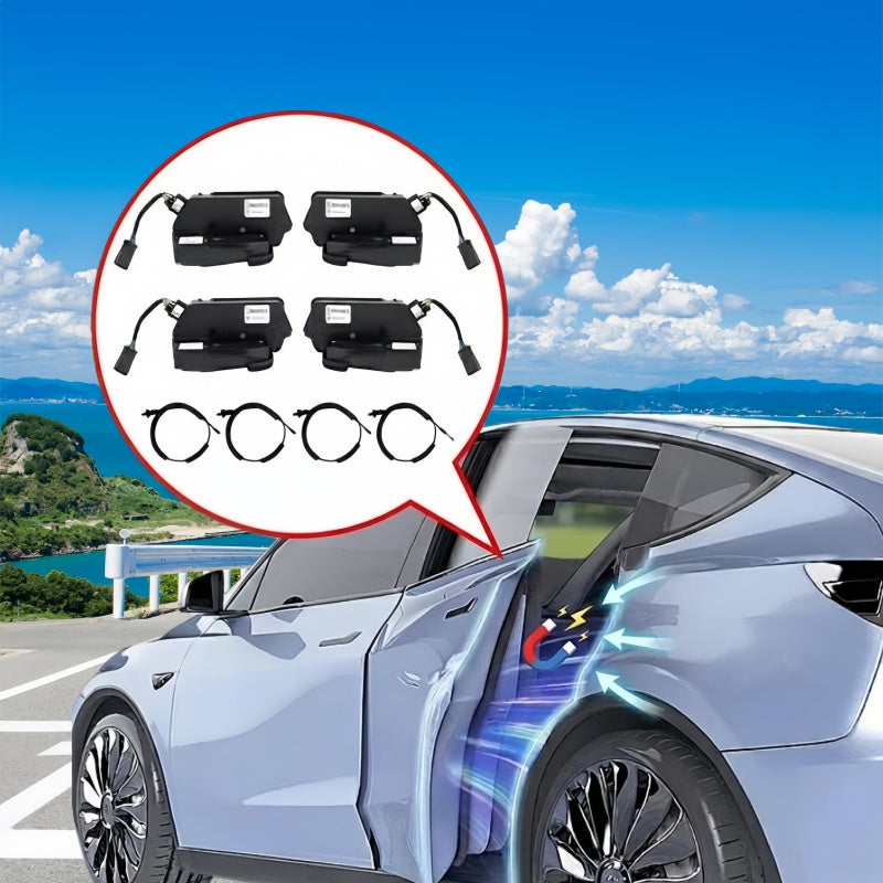 Smart Automatic Soft-Close Door Latch with Anti-Pinch for Tesla Model 3/Y Main image