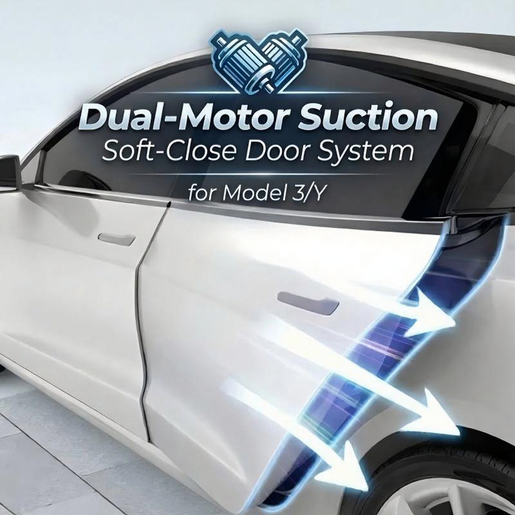 Smart Automatic Soft-Close Door Latch with Anti-Pinch for Tesla Model 3/Y Secondary image
