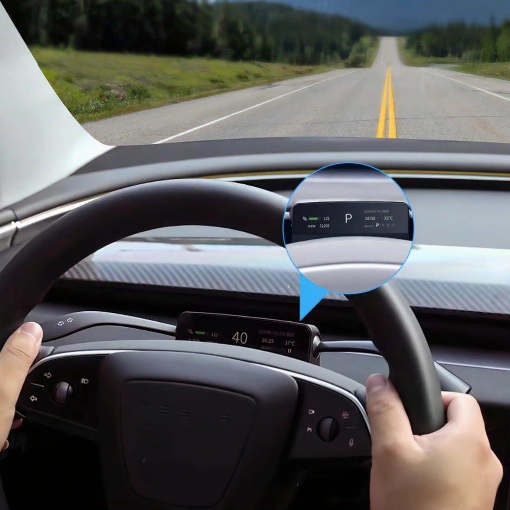 Smart Gear Shift Control Stalks with HUD Upgrade Kit for Tesla Model 3 Highland/Model Y Juniper