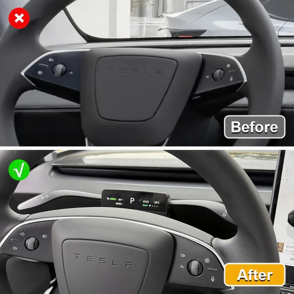 Smart Gear Shift Control Stalks with HUD Upgrade Kit for Tesla Model 3 Highland/Model Y Juniper