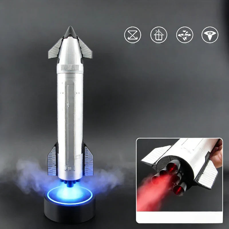 1:200 SpaceX Starship Rocket Model with Humidifier and LED Mist Flame Main image