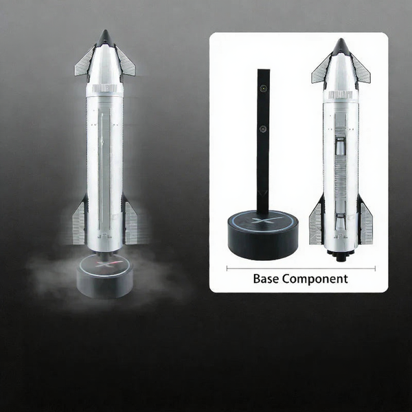 1:200 SpaceX Starship Rocket Model with Humidifier and LED Mist Flame