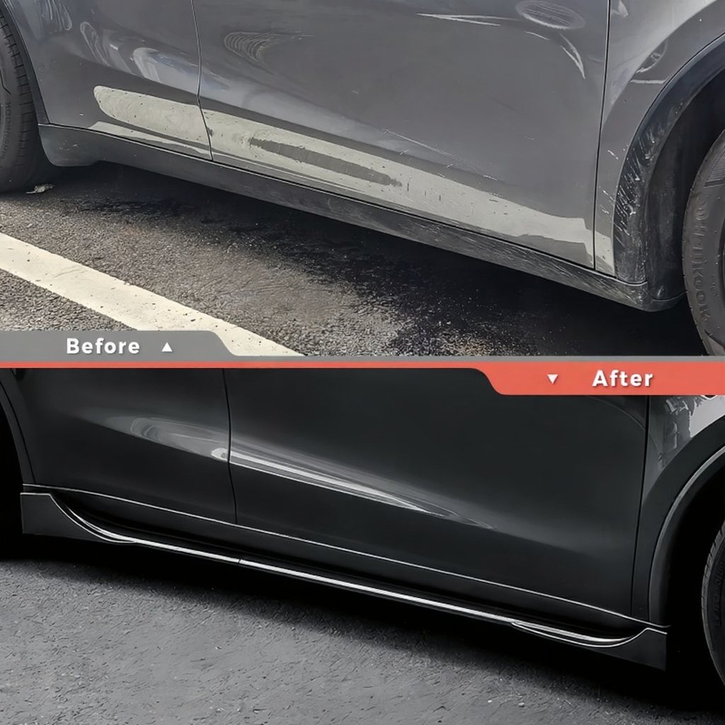 Sport Style Split-Type Side Skirts for Tesla Model Y Juniper 2025+ Secondary image