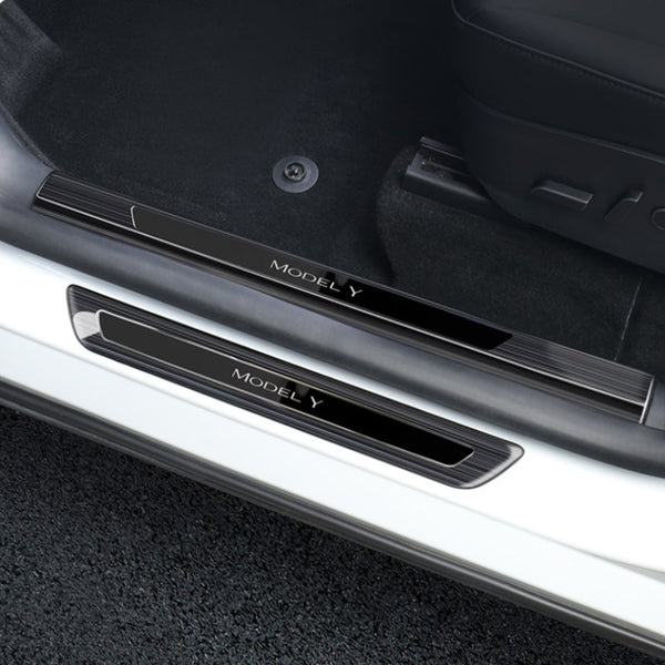 Stainless Steel Threshold Protection Strip for Tesla Model 3/Y