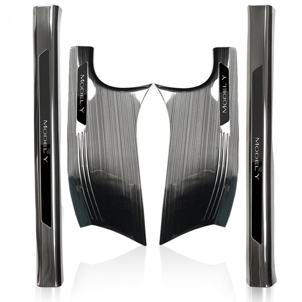 Stainless Steel Threshold Protection Strip for Tesla Model 3/Y