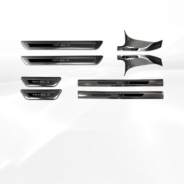Stainless Steel Threshold Protection Strip for Tesla Model 3/Y