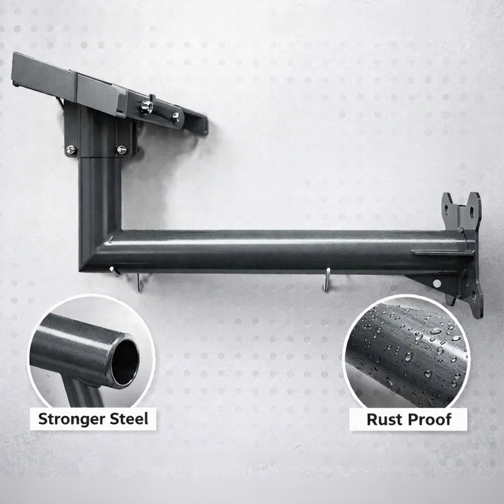 Starlink Gen 3 / V3 Long Wall Mount Bracket for Standard Dish Outdoor Installation