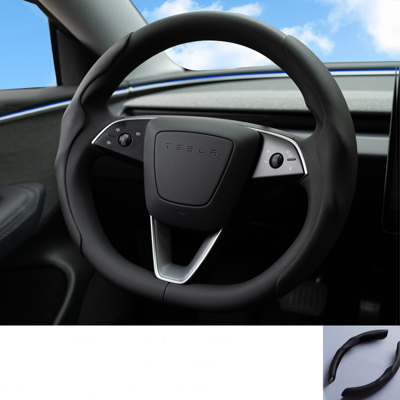 Steering Wheel Cover for Tesla Model 3/Y (2 Piece Kit)