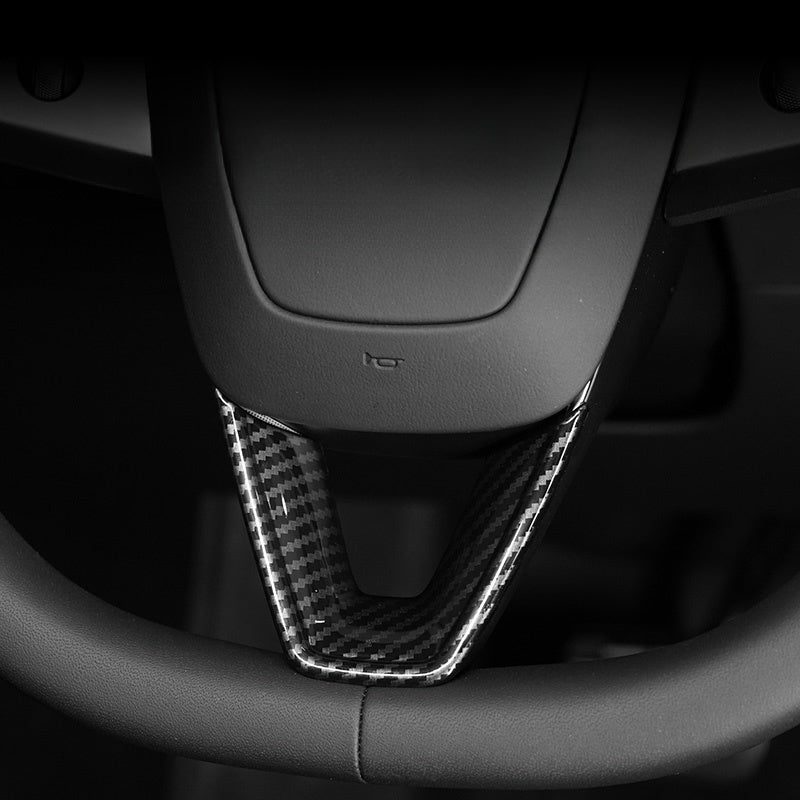 Steering wheel V-cover for Tesla Model 3 Highland/Y Juniper Main image