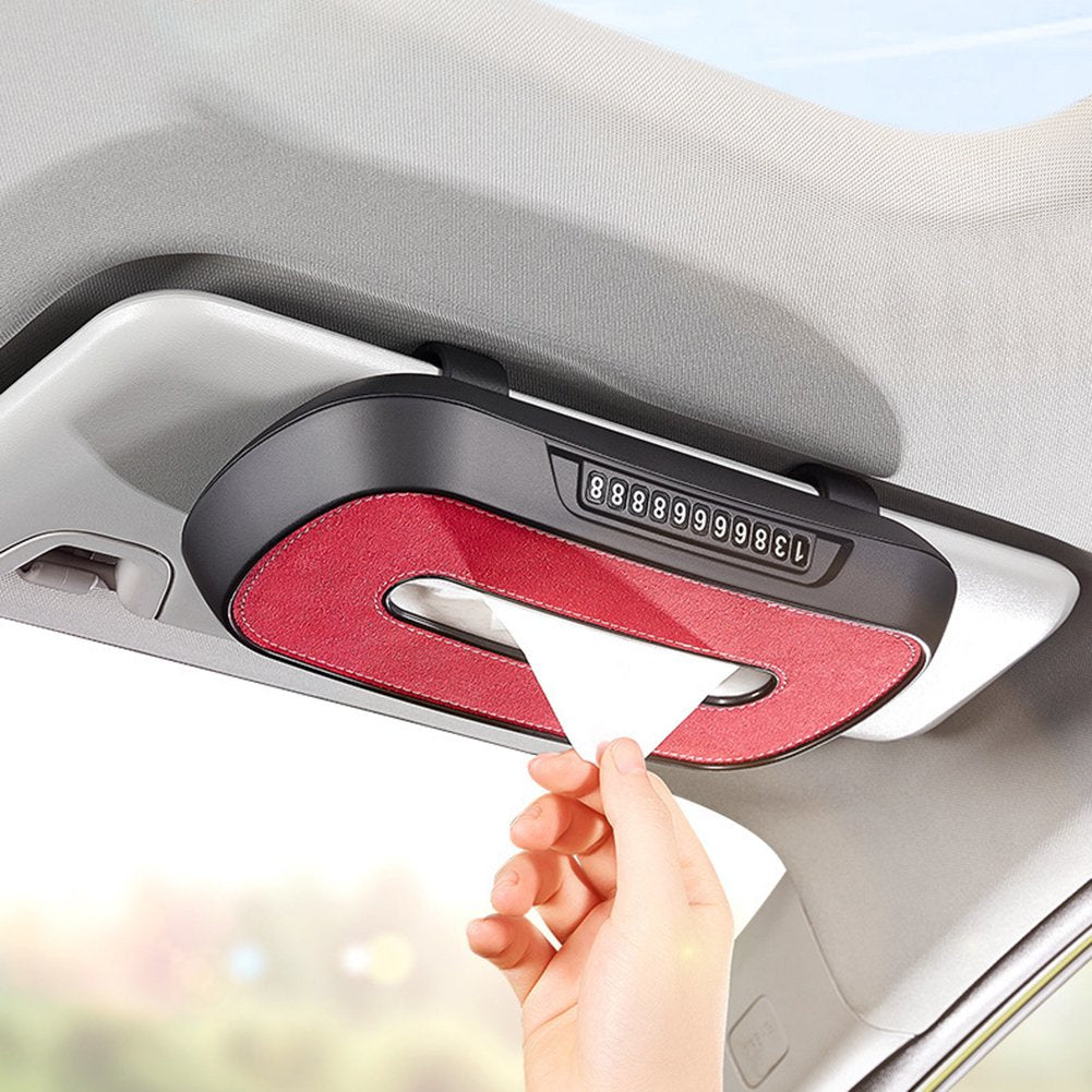 Suede Tesla Model S/3/X/Y Tissue Box Secondary image