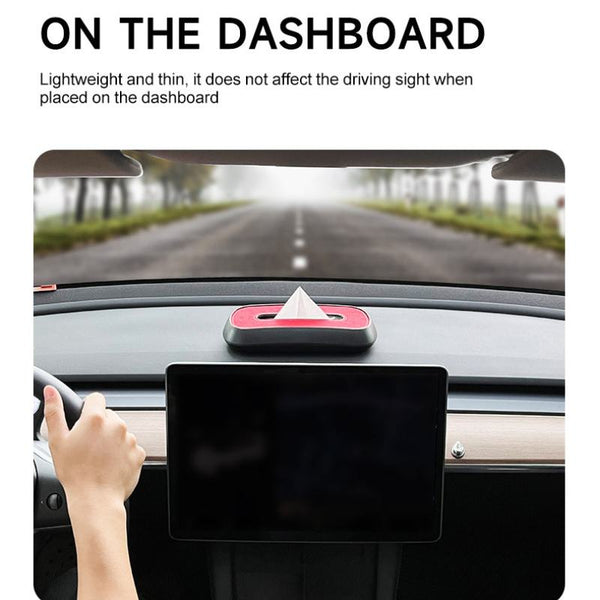 Suede Tesla Model S/3/X/Y Tissue Box