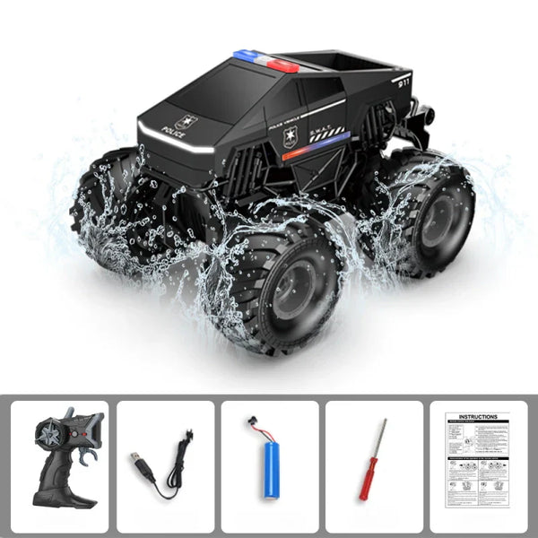 All-Terrain 1:20 Remote Control Truck with Amphibious Performance and 4WD Power