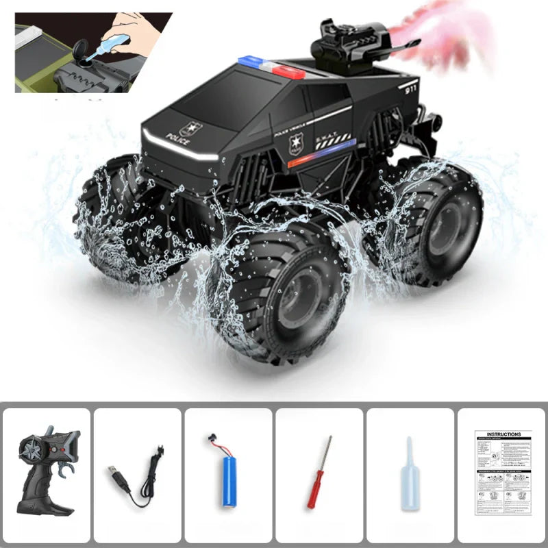 All-Terrain 1:20 Remote Control Truck with Amphibious Performance and 4WD Power