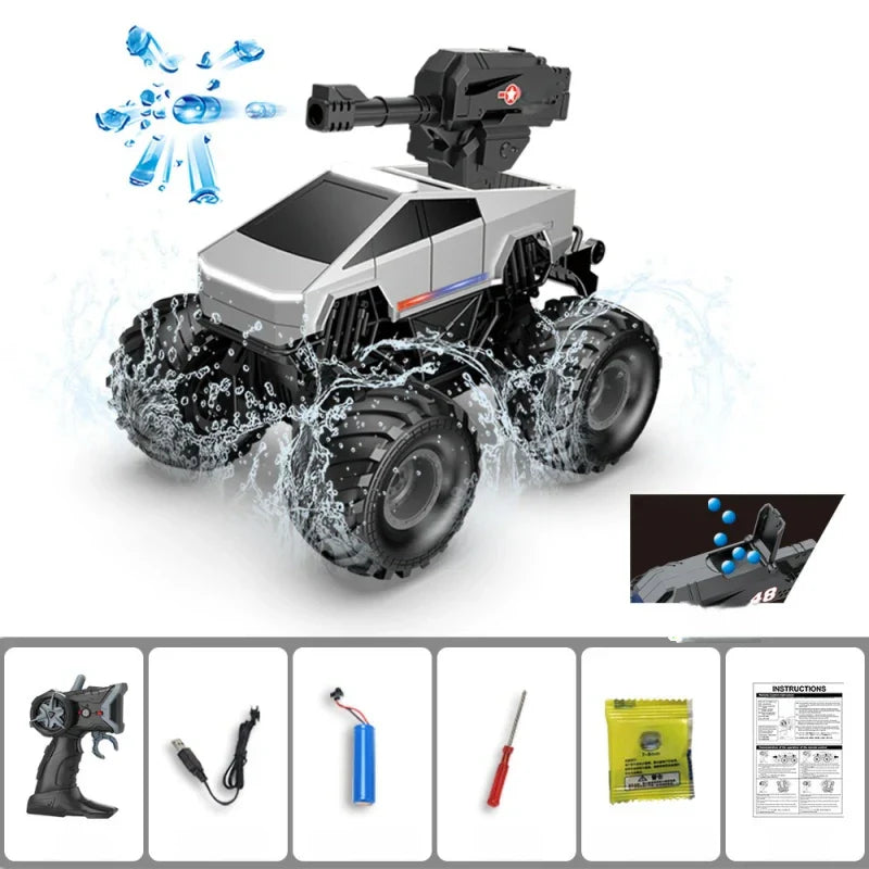 All-Terrain 1:20 Remote Control Truck with Amphibious Performance and 4WD Power