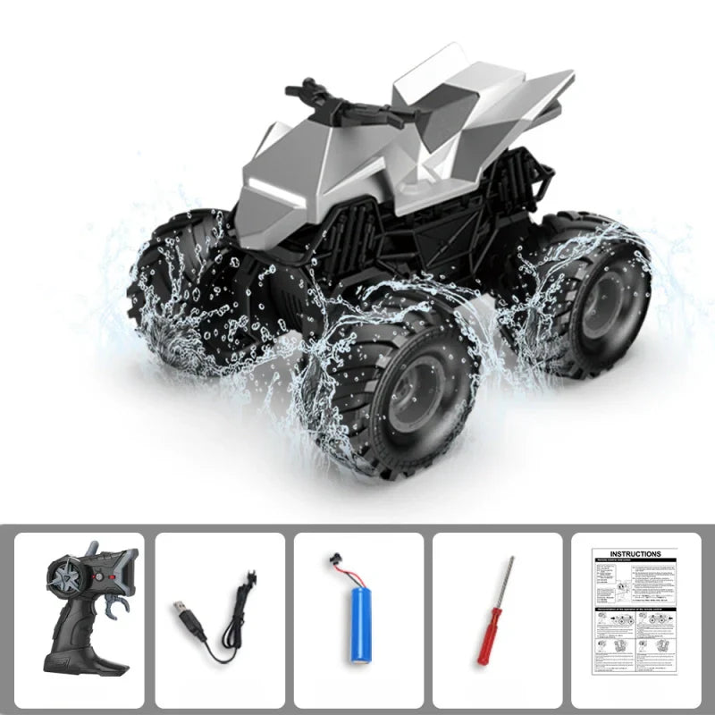 All-Terrain 1:20 Remote Control Truck with Amphibious Performance and 4WD Power