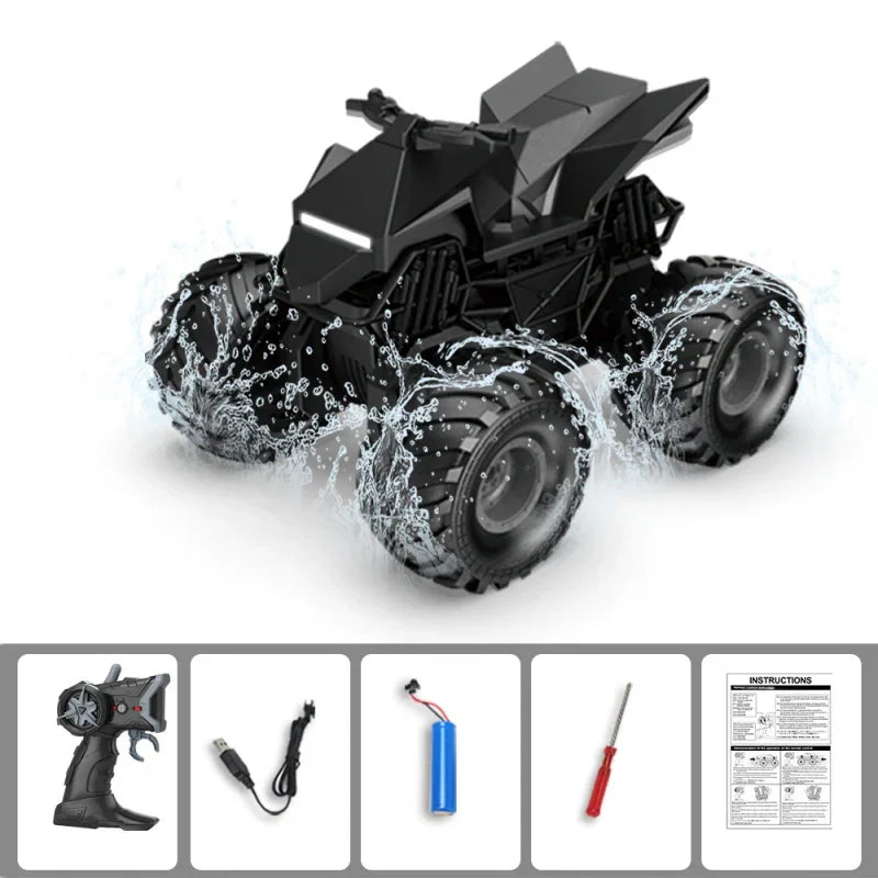 All-Terrain 1:20 Remote Control Truck with Amphibious Performance and 4WD Power