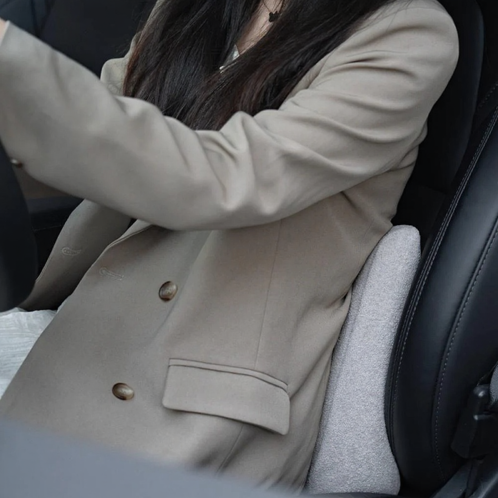 TITA Memory Foam Car Lumbar Support Cushion for Long Drives