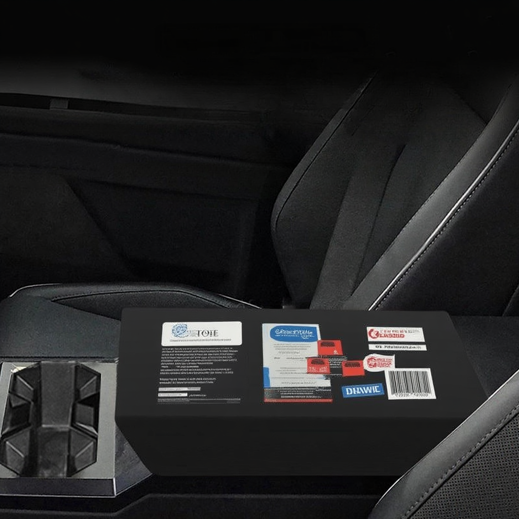TPE Center Console Armrest Cover for Tesla Cybertruck