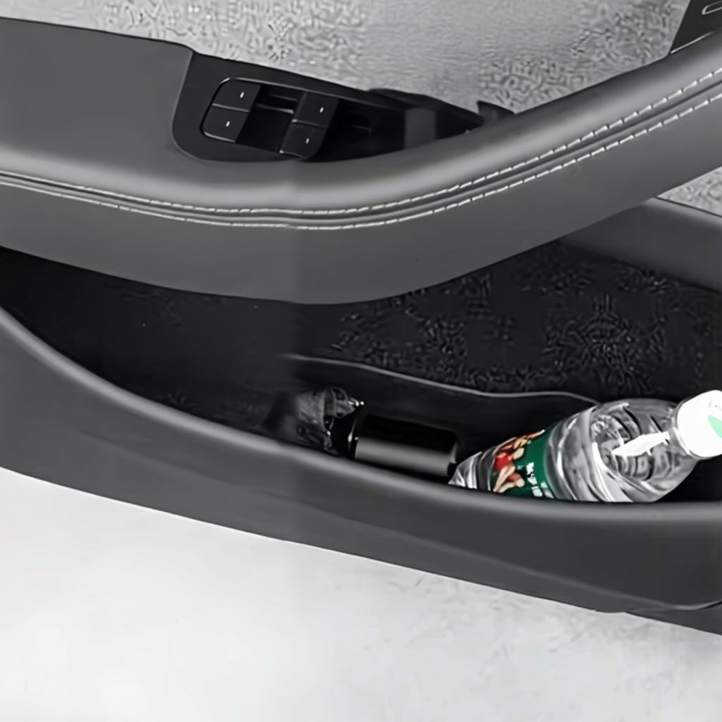 TPE Door Storage Mats and Cup Holder Liners for Tesla Model Y Juniper 2025+