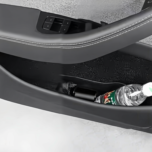 TPE Door Storage Mats and Cup Holder Liners for Tesla Model Y Juniper 2025+