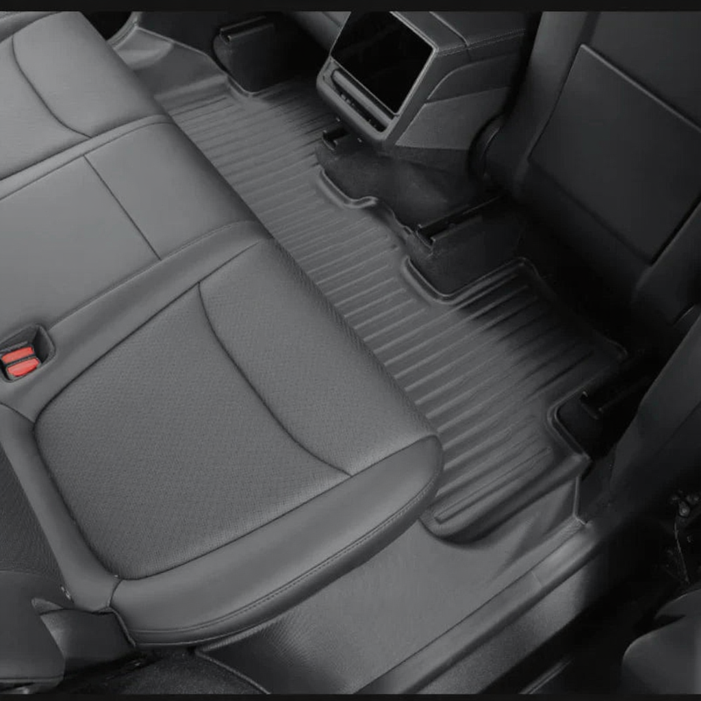 TPE Floor Mats with Door Sill Protection Strips for Tesla Model 3/Y 2023-2025