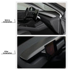 Tesla Model 3 Highland/Y Juniper Carbon Fiber Dashboard Snap-On Patch
