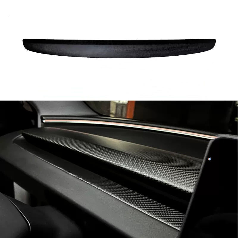 Tesla Model 3 Highland/Y Juniper Carbon Fiber Dashboard Snap-On Patch