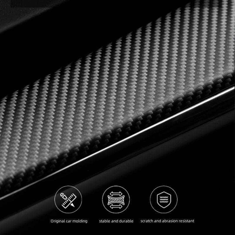 Tesla Model 3 Highland/Y Juniper Carbon Fiber Dashboard Snap-On Patch