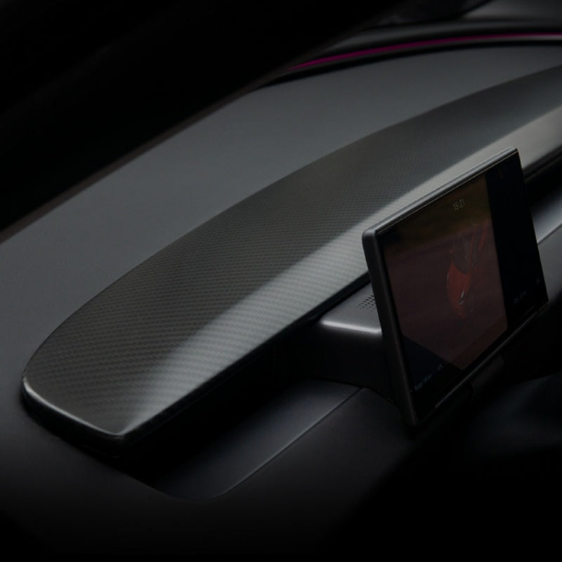 Tesla Model 3 Highland/Y Juniper Carbon Fiber Dashboard Snap-On Patch Secondary image