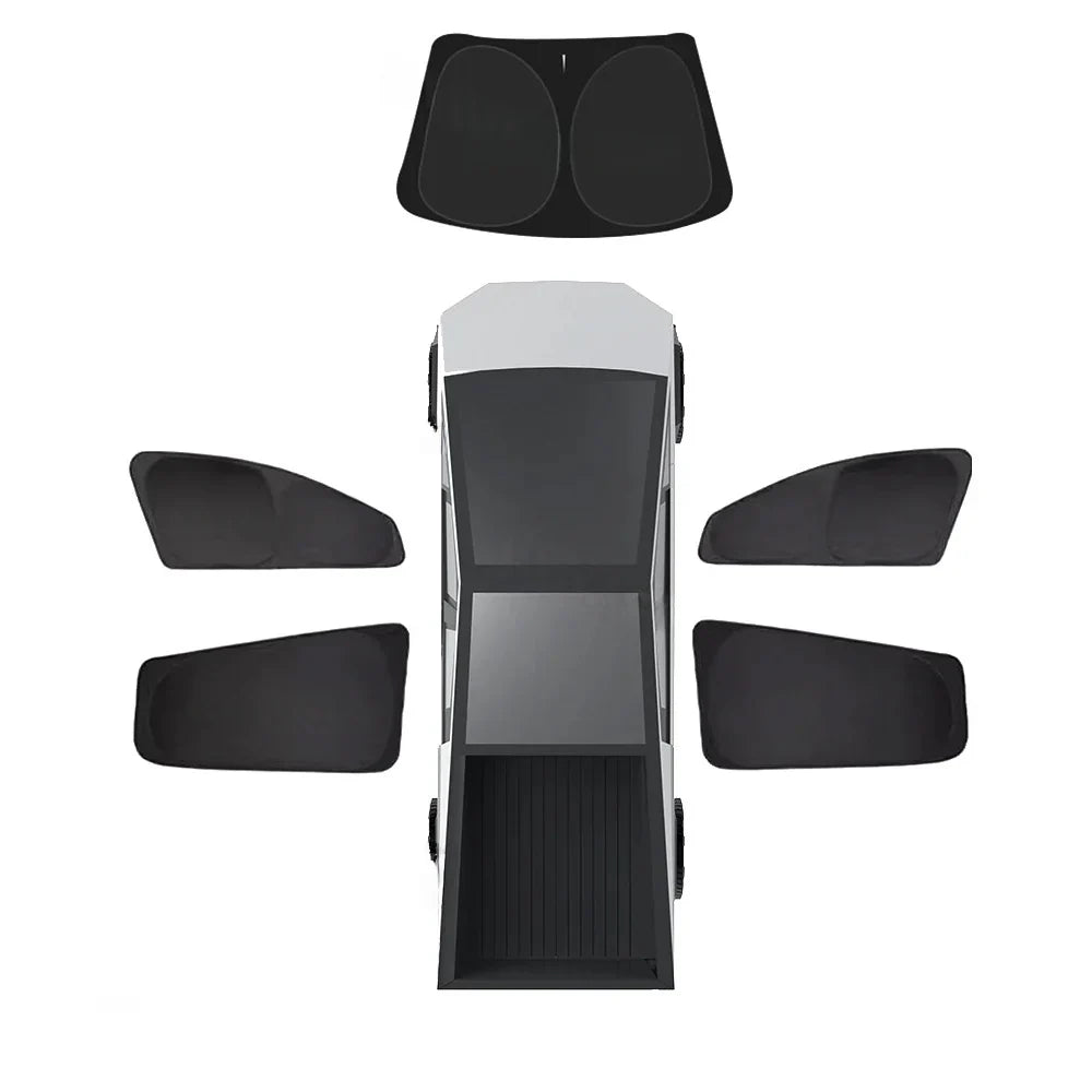 Tesla Cybertruck Fits Side Window Sunshade with Windshield Privacy Shade