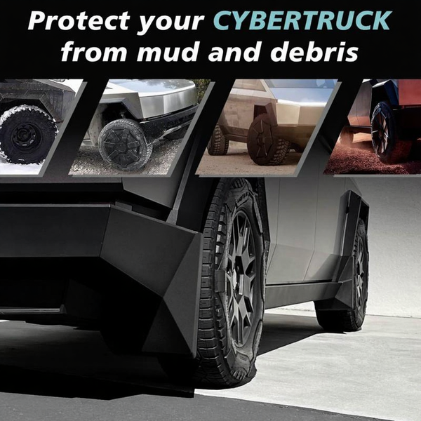 Tesla Cybertruck Mudflaps No Drilling Mud Guard